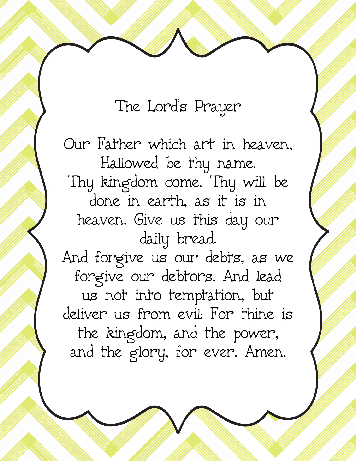 Printable Prayers