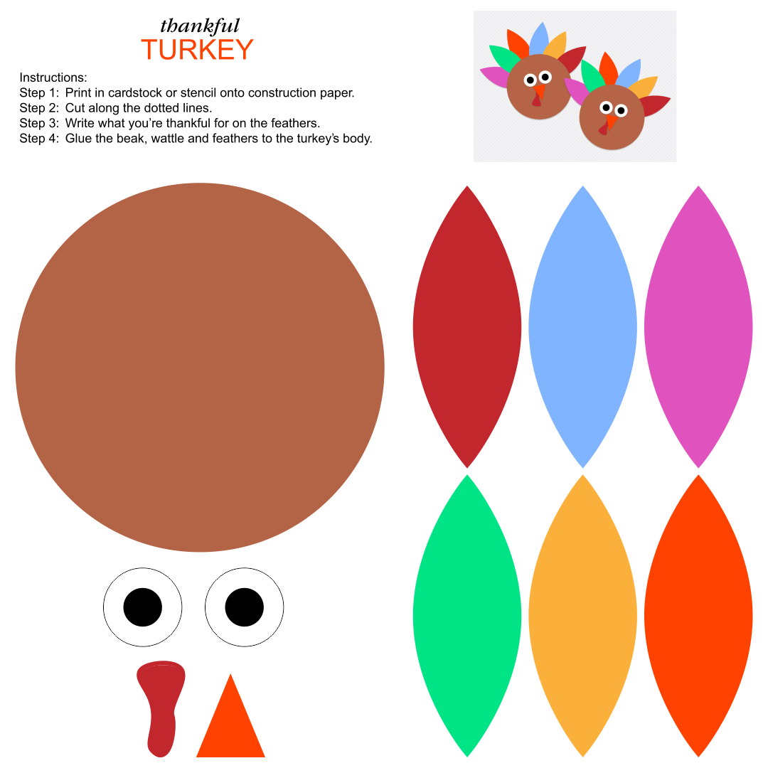 Thanksgiving Cutouts Free Printable