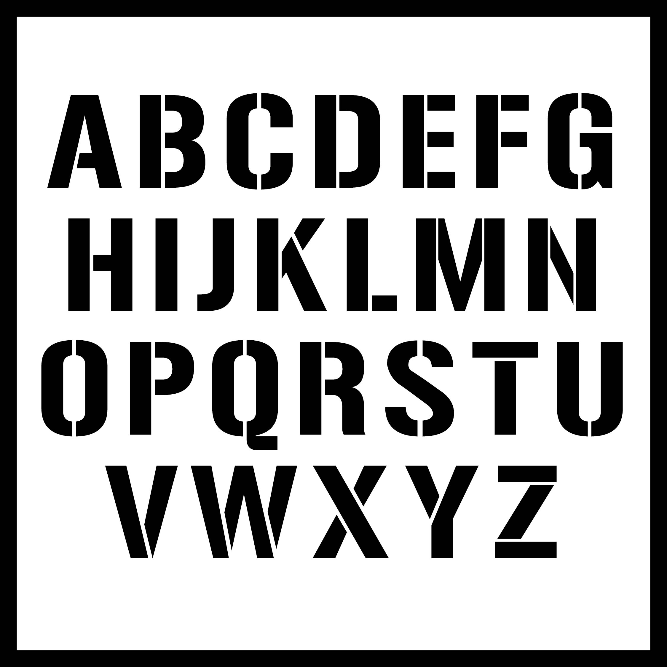 Large Alphabet Printable