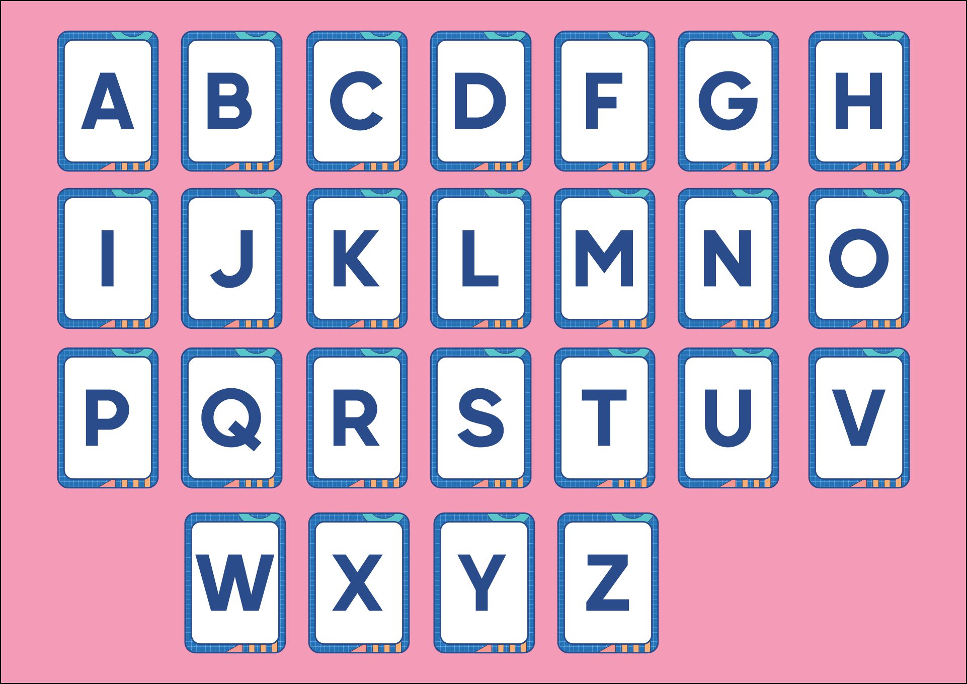 Printable Letter Flashcards