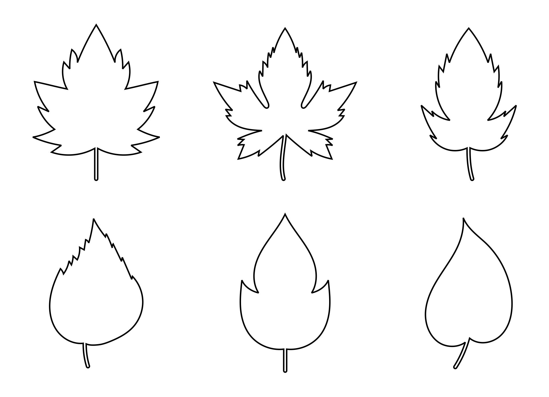 Leaf Templates Printable Pdf