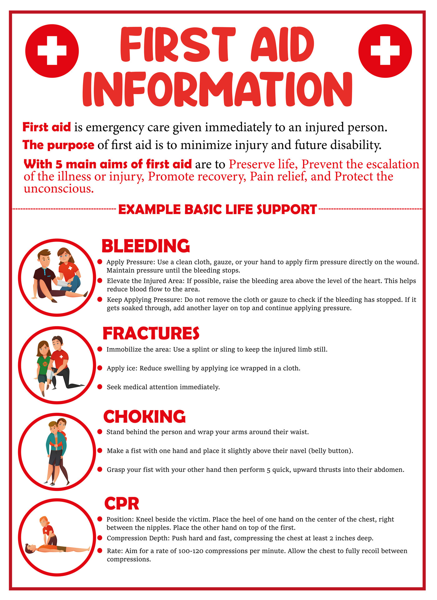 Printable First Aid Information