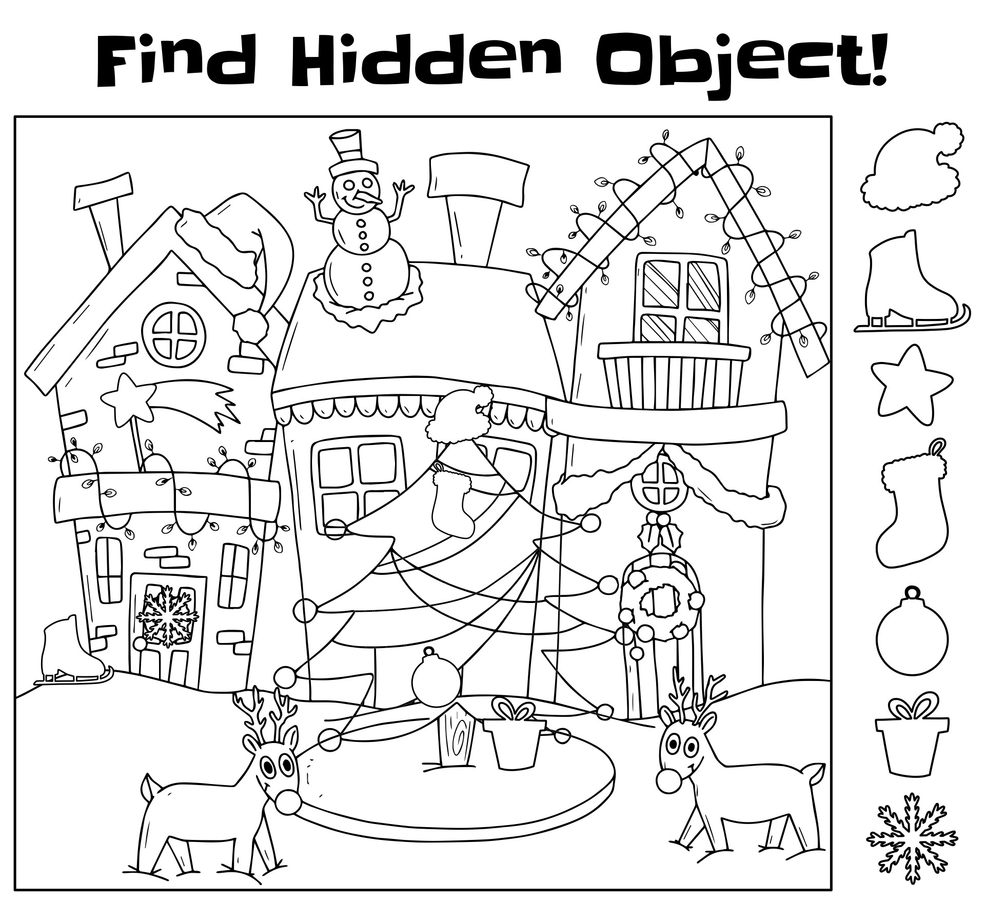 Hard Advanced Hidden Pictures Printable