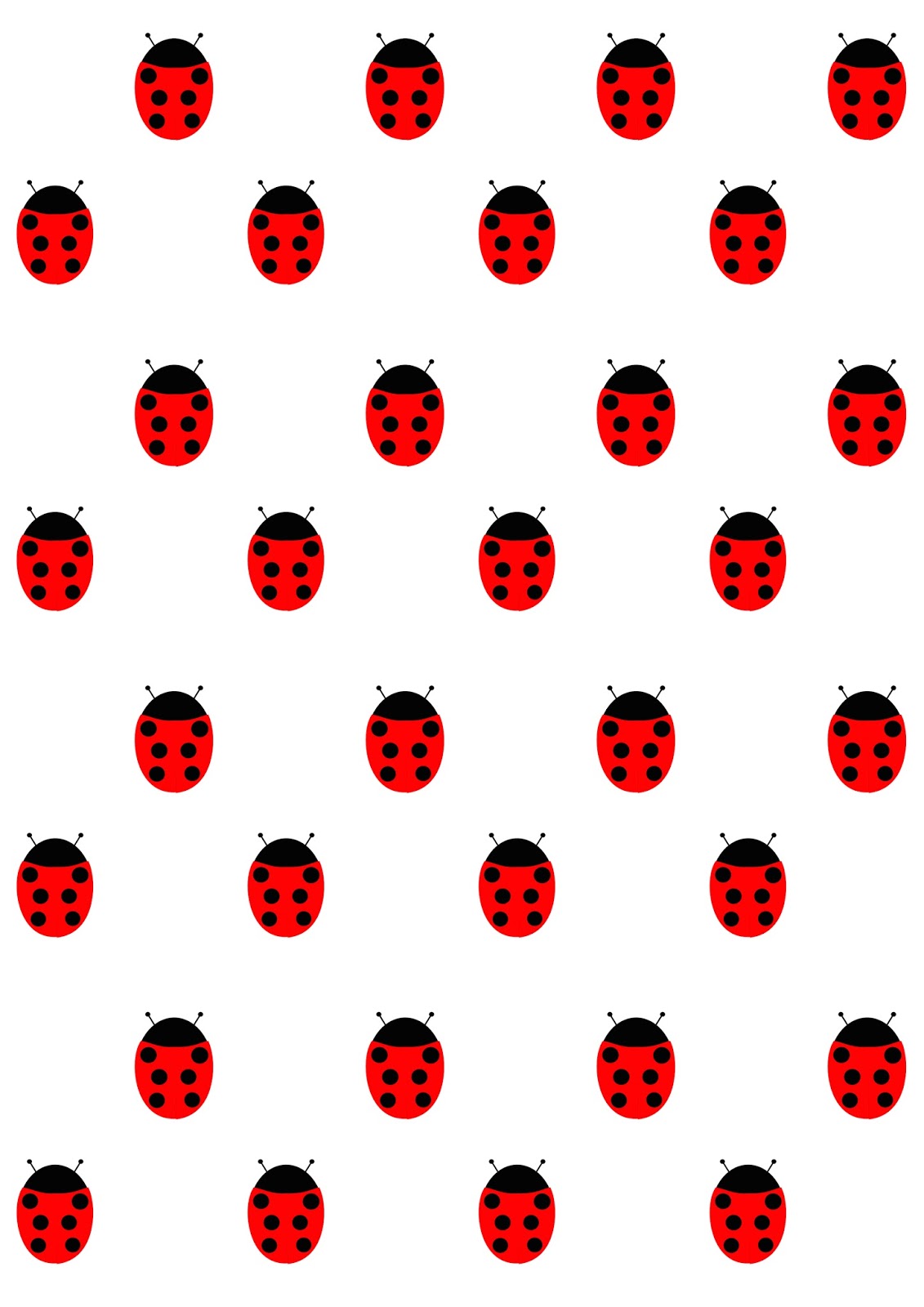 Printable Ladybug Pattern