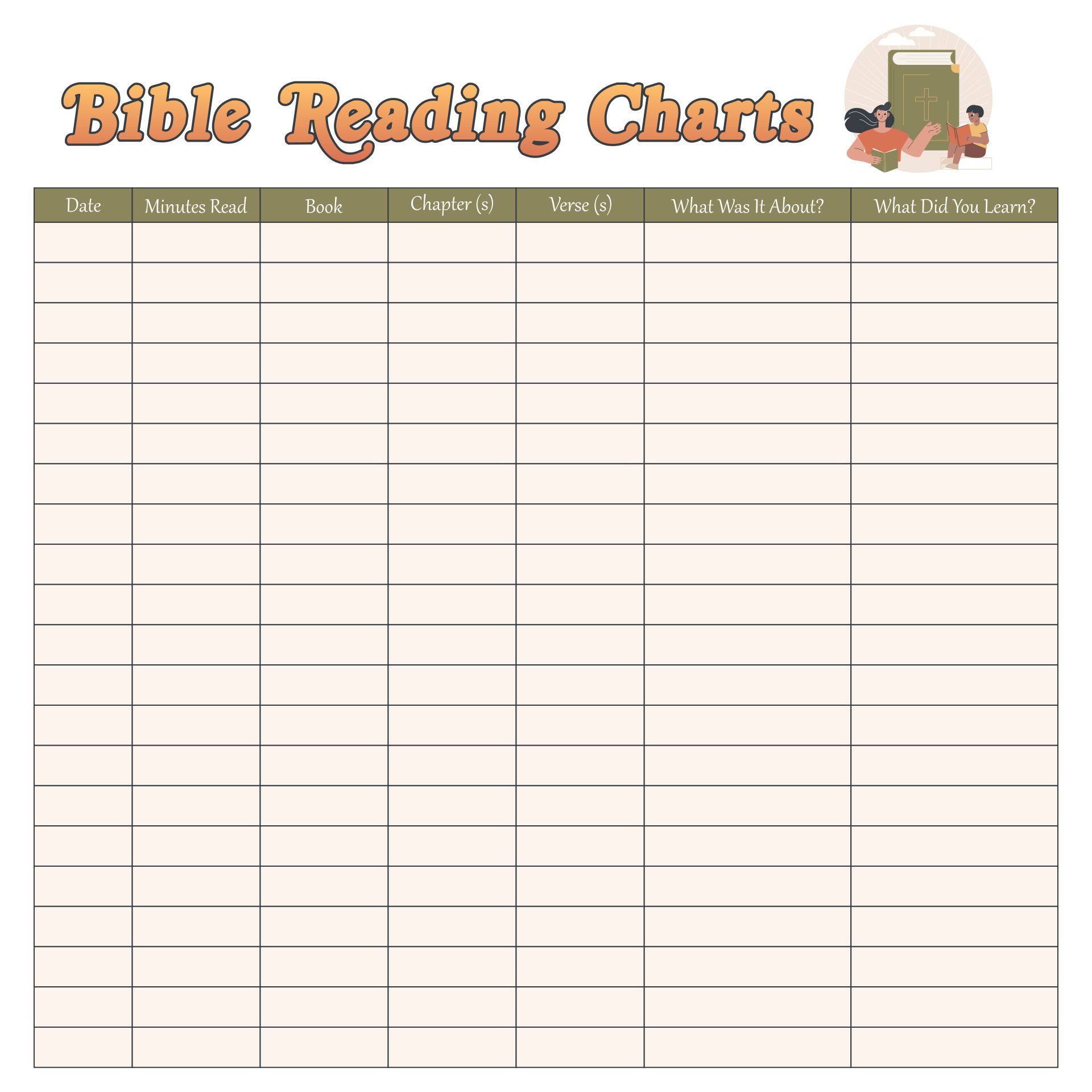 9 Best Images Of Printable Bible Charts Printable Bible Reading - Vrogue