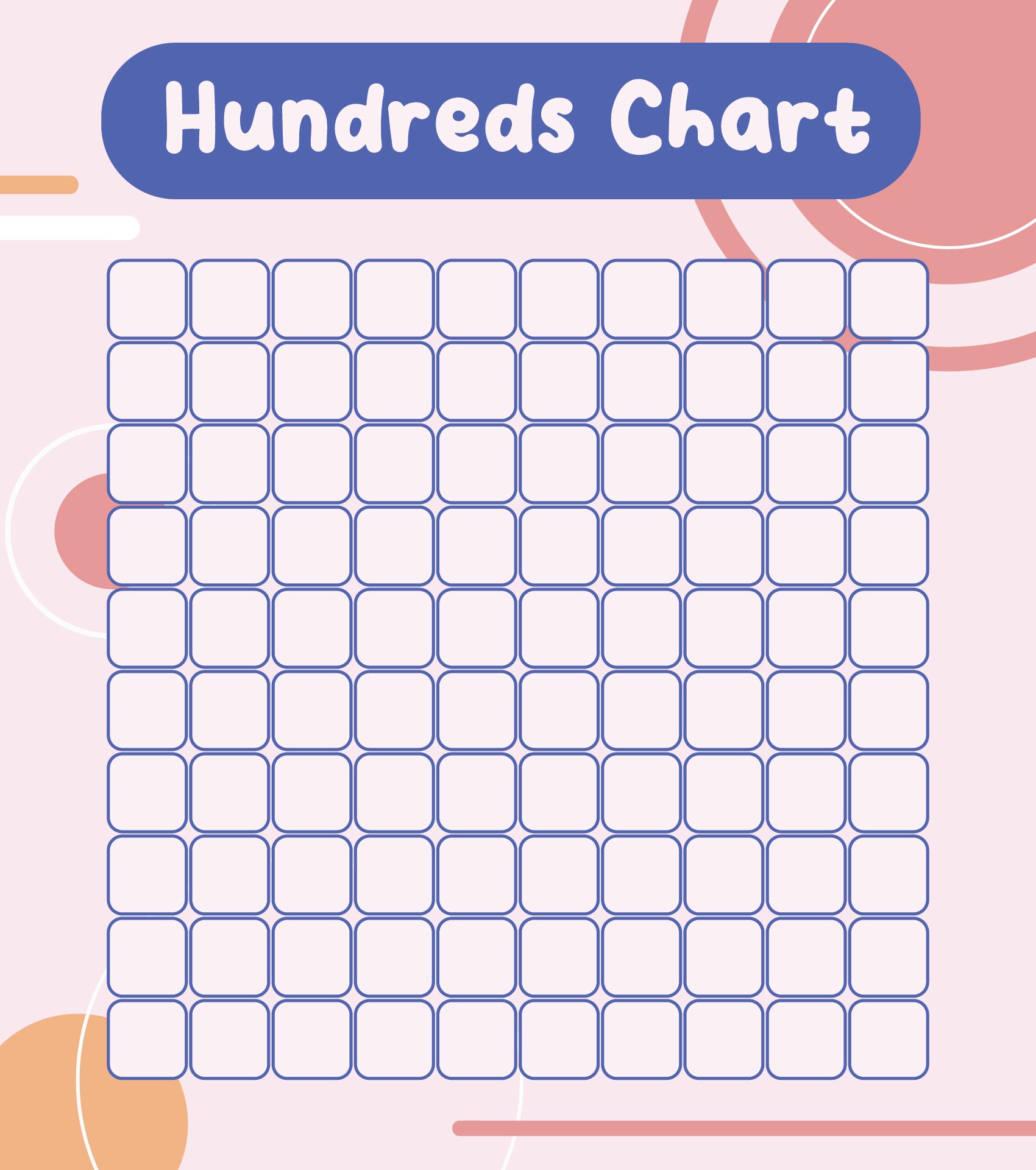 Printable 100 Chart