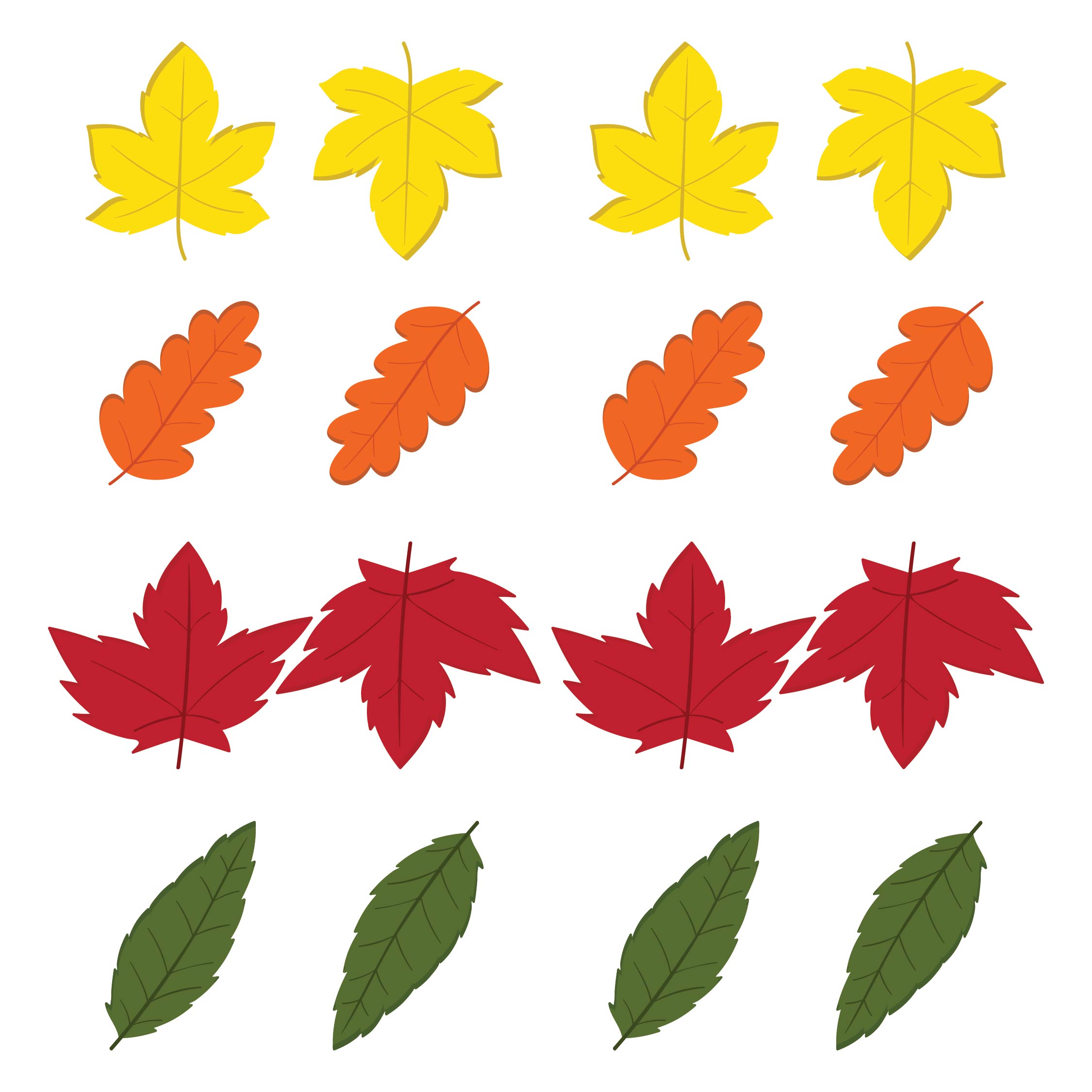 Free Fall Leaves Printables