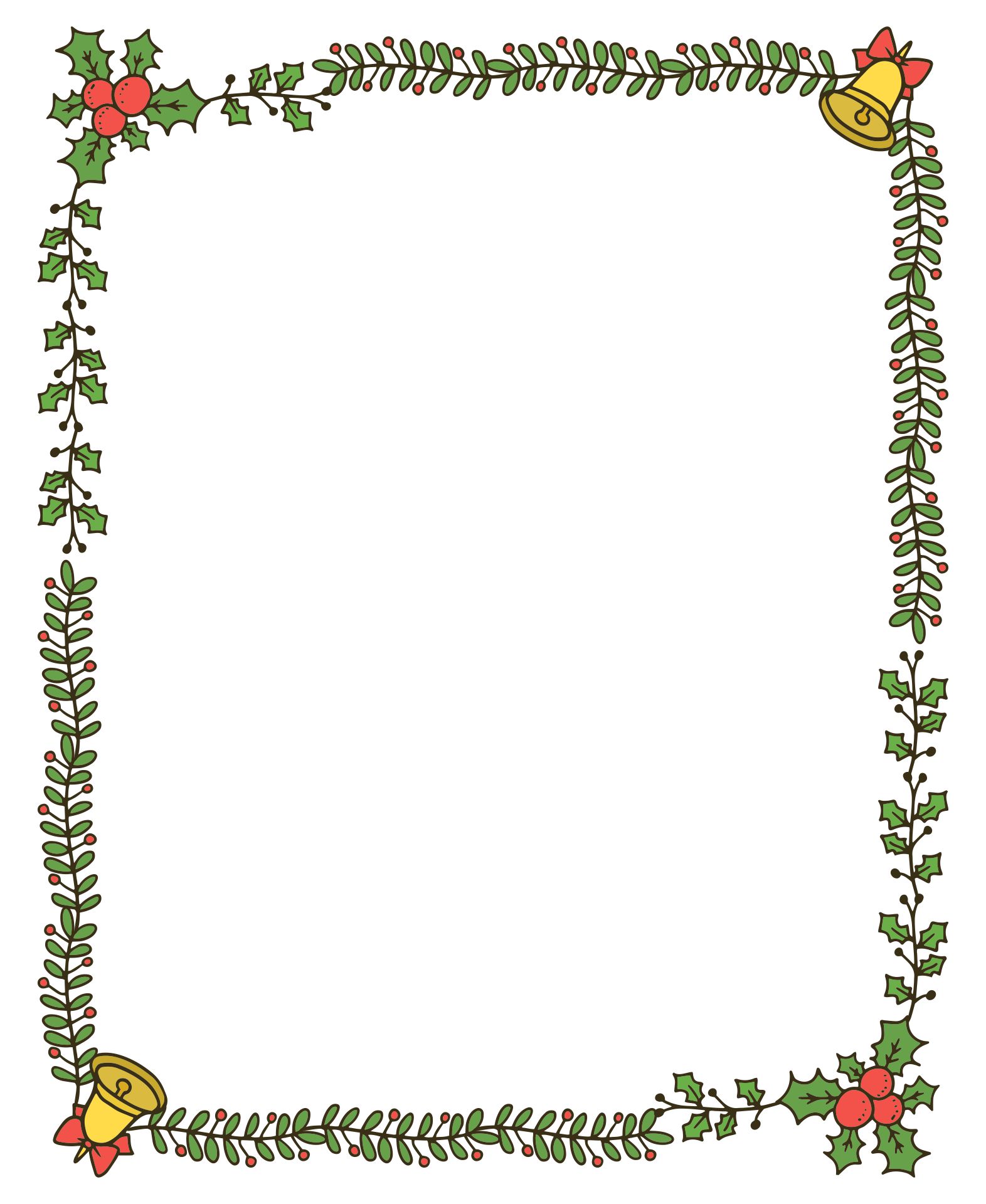 Printable Christmas Borders