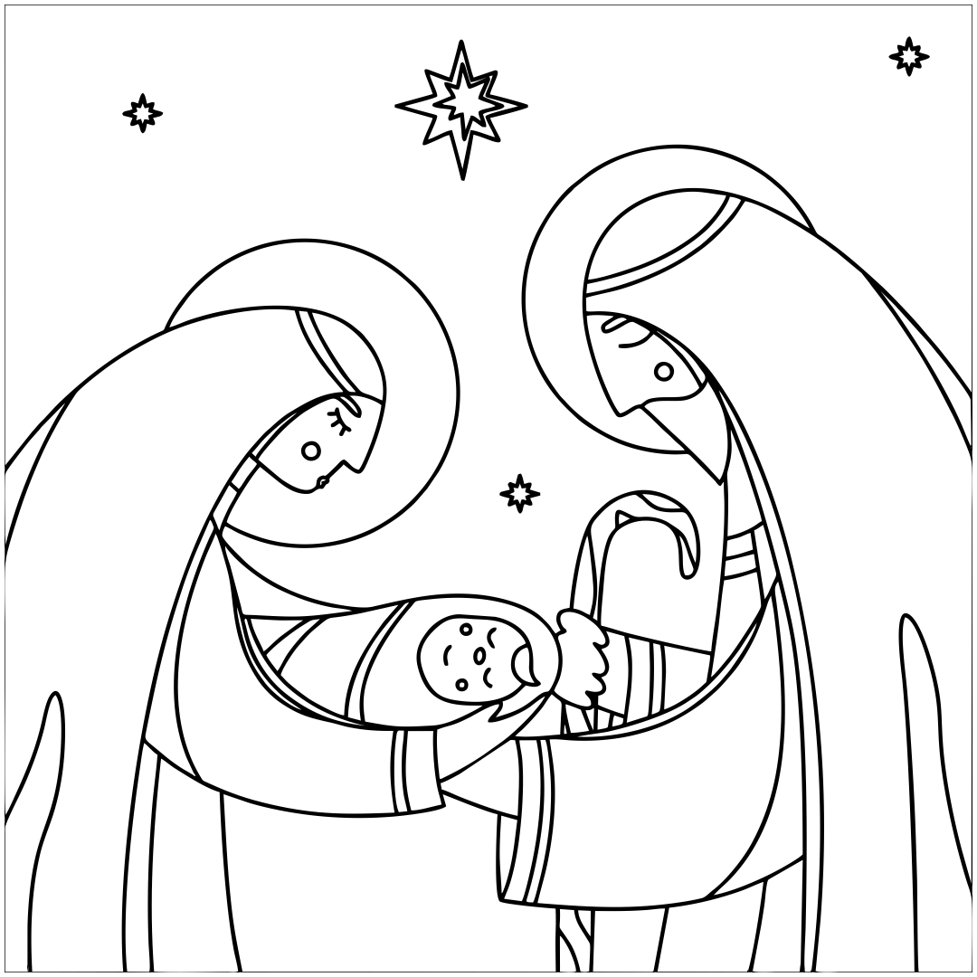 Nativity Coloring Pages