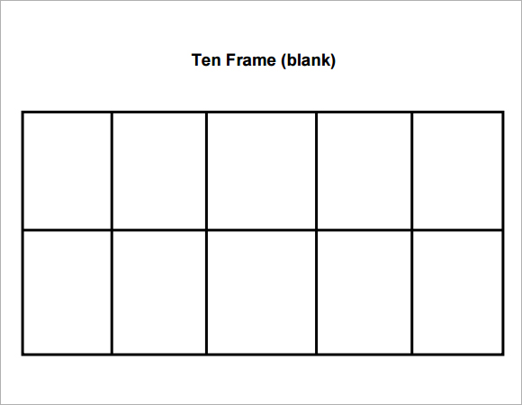 Ten Frame Template Printable