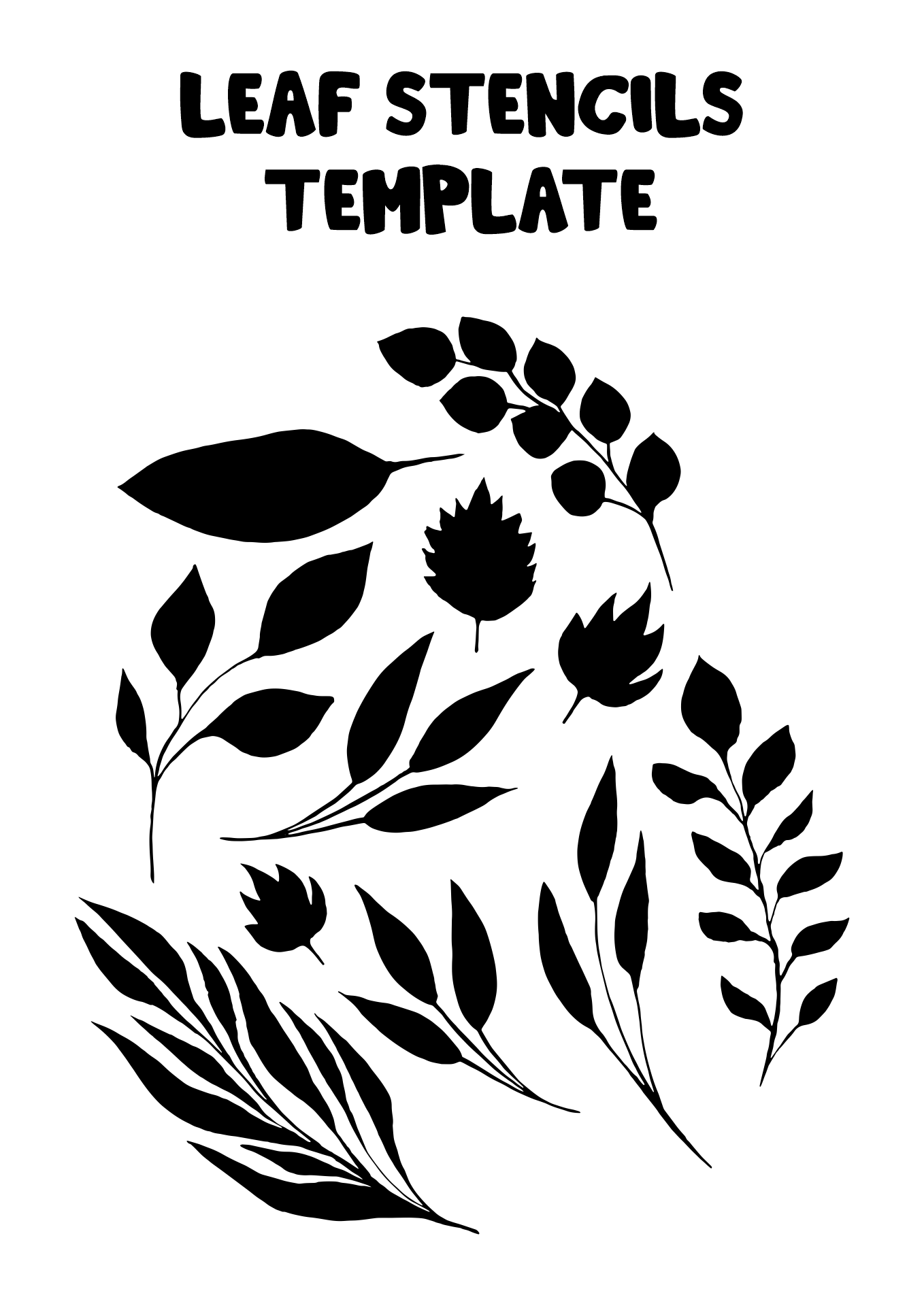 Stencils Of Leaves Printable