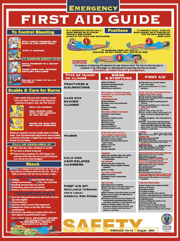 Printable First Aid Guide