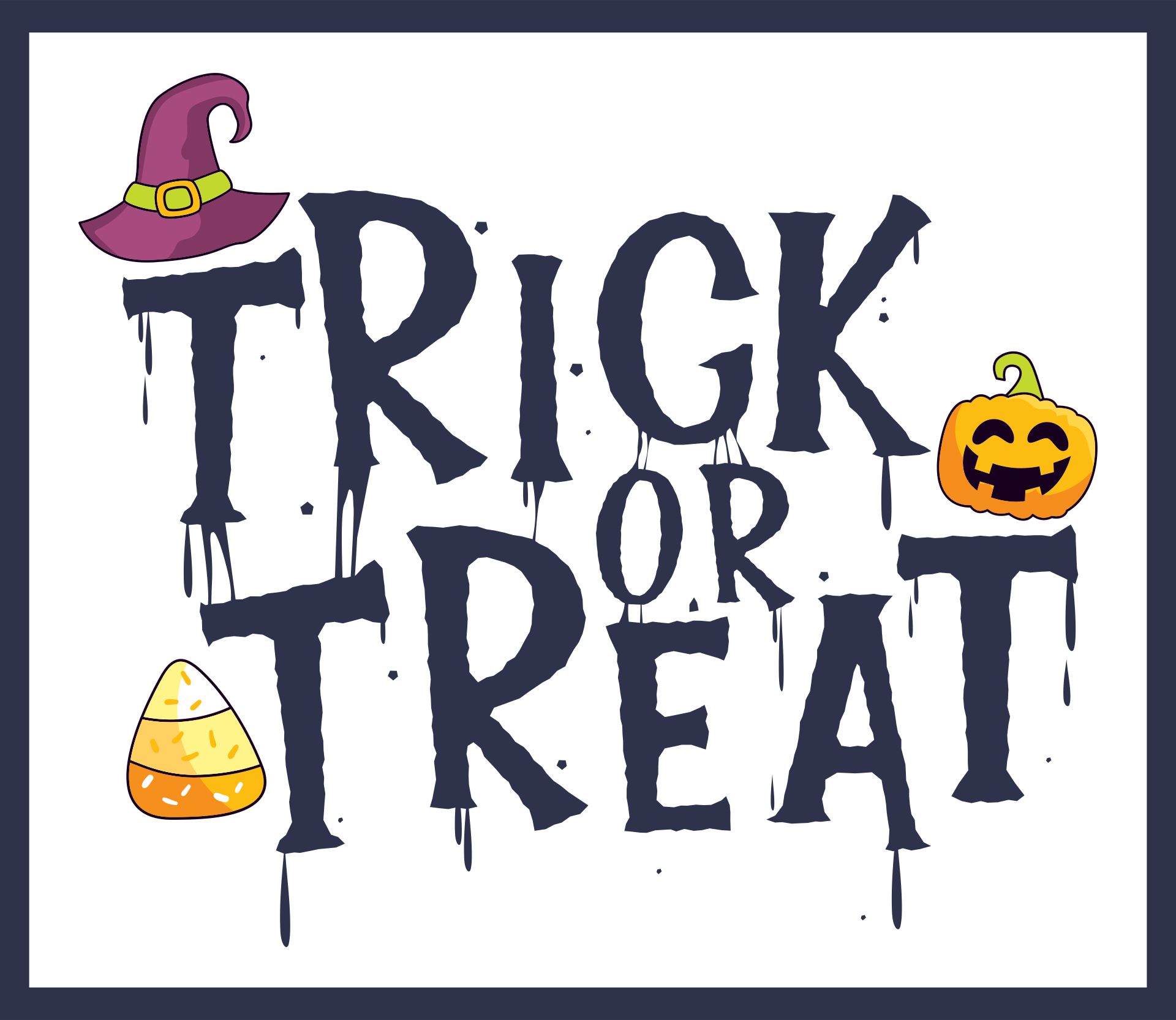 Printable Halloween Trick or Treat