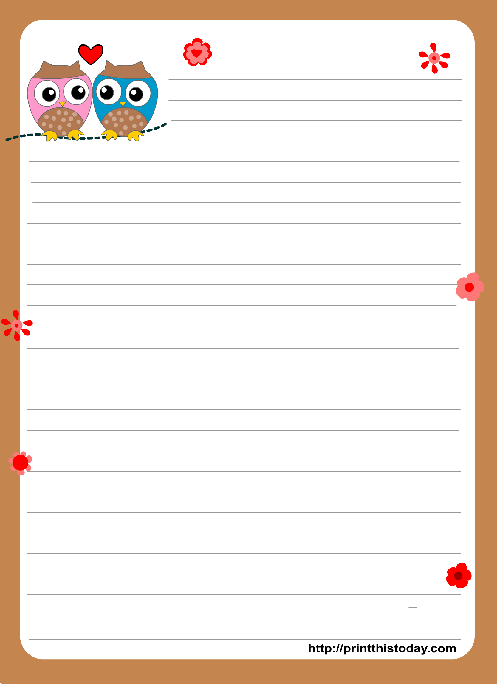 Printable Letter Writing Paper