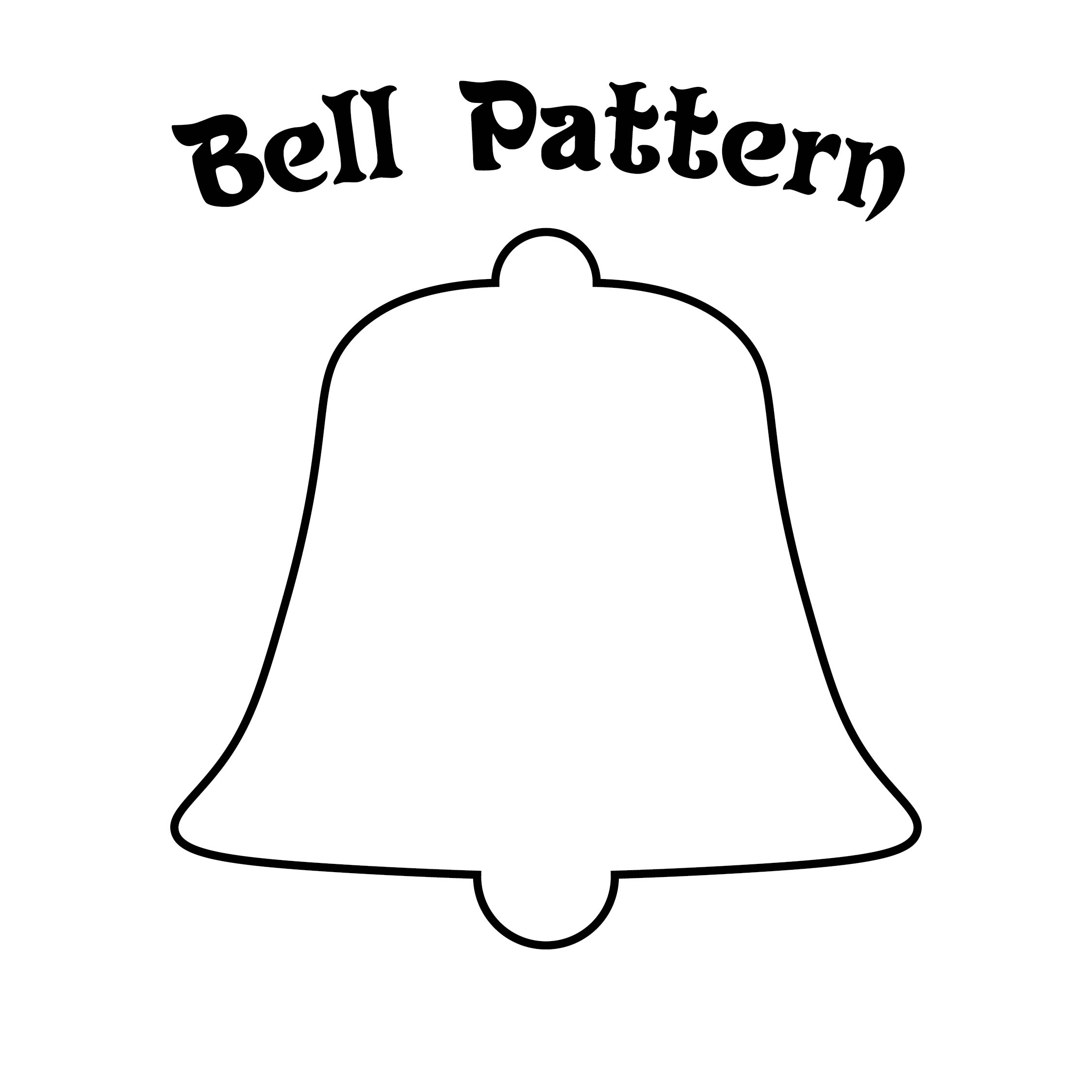 Free Printable Bell Template - Martin Printable Calendars