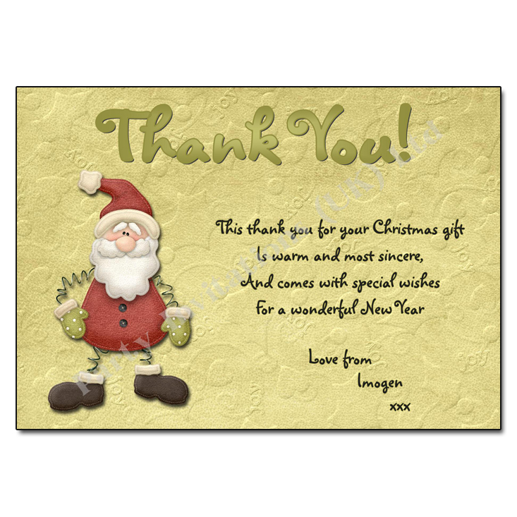 Printable Thank You Notes Christmas - Printable Word Searches