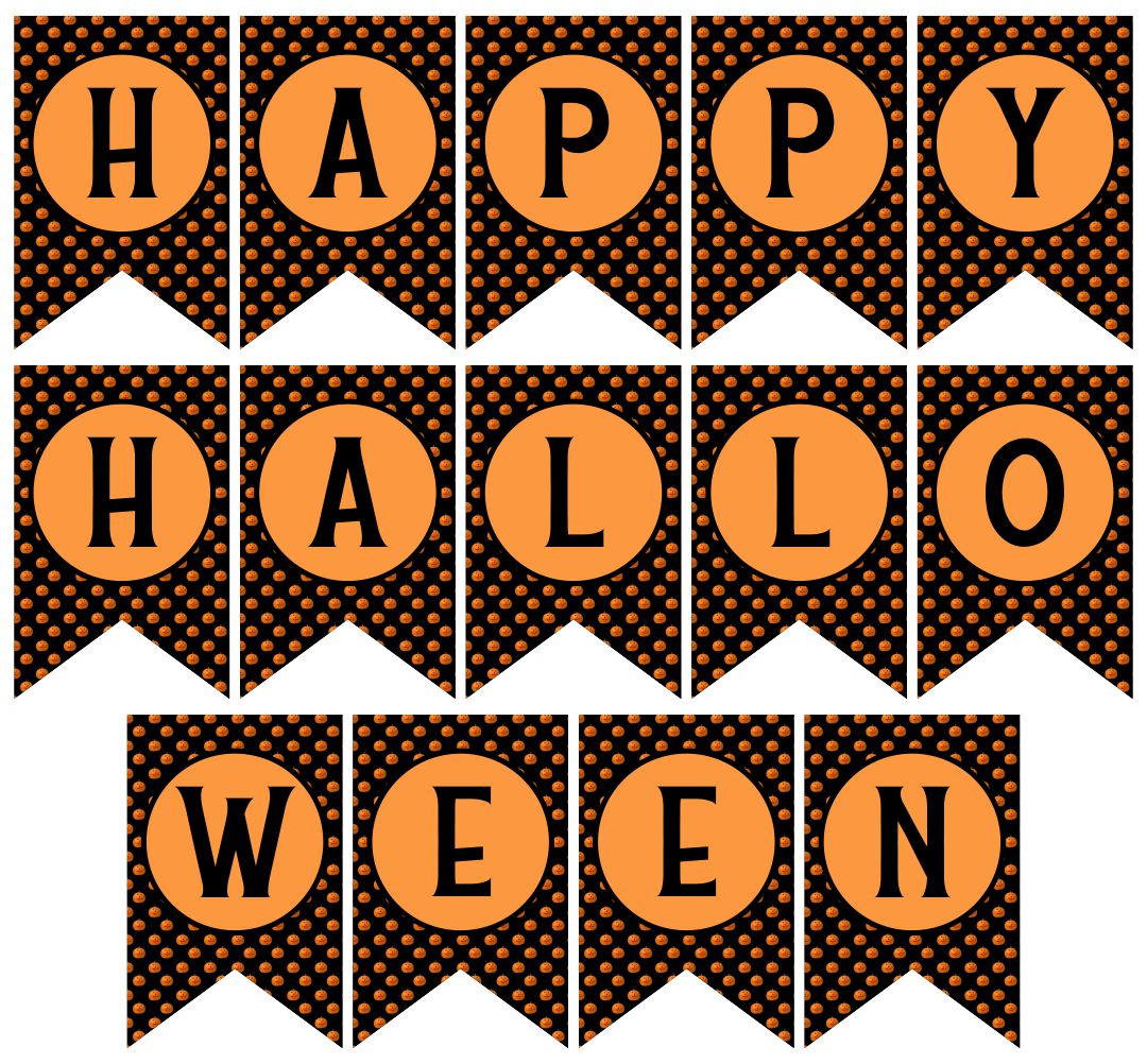 Diy Halloween Banner Printable