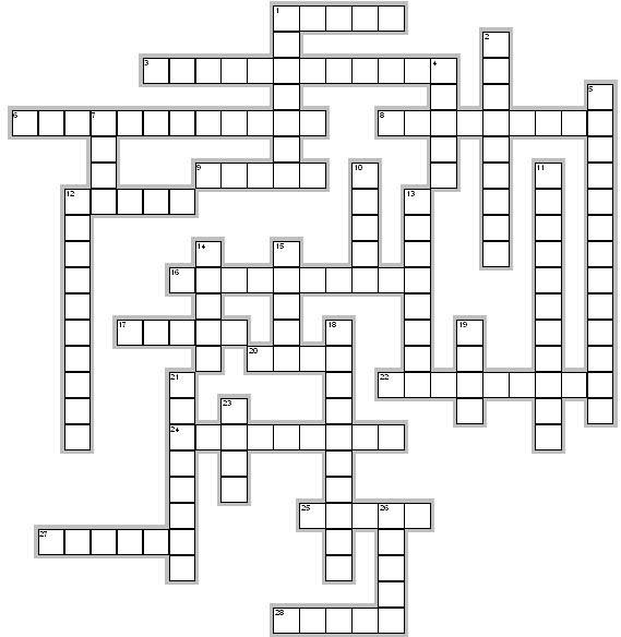 Blank Printable Crossword Puzzles