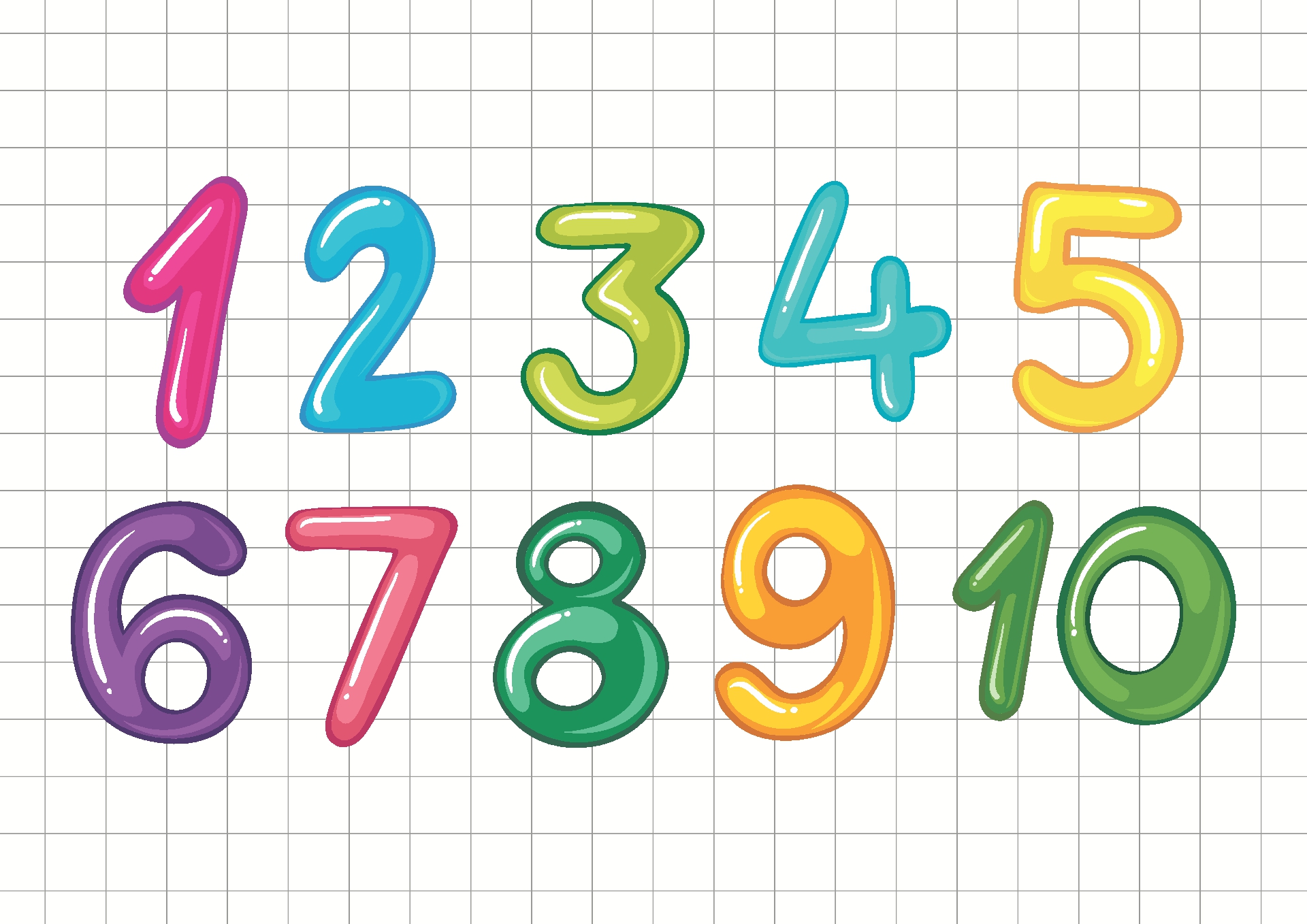 Printable Template Numbers