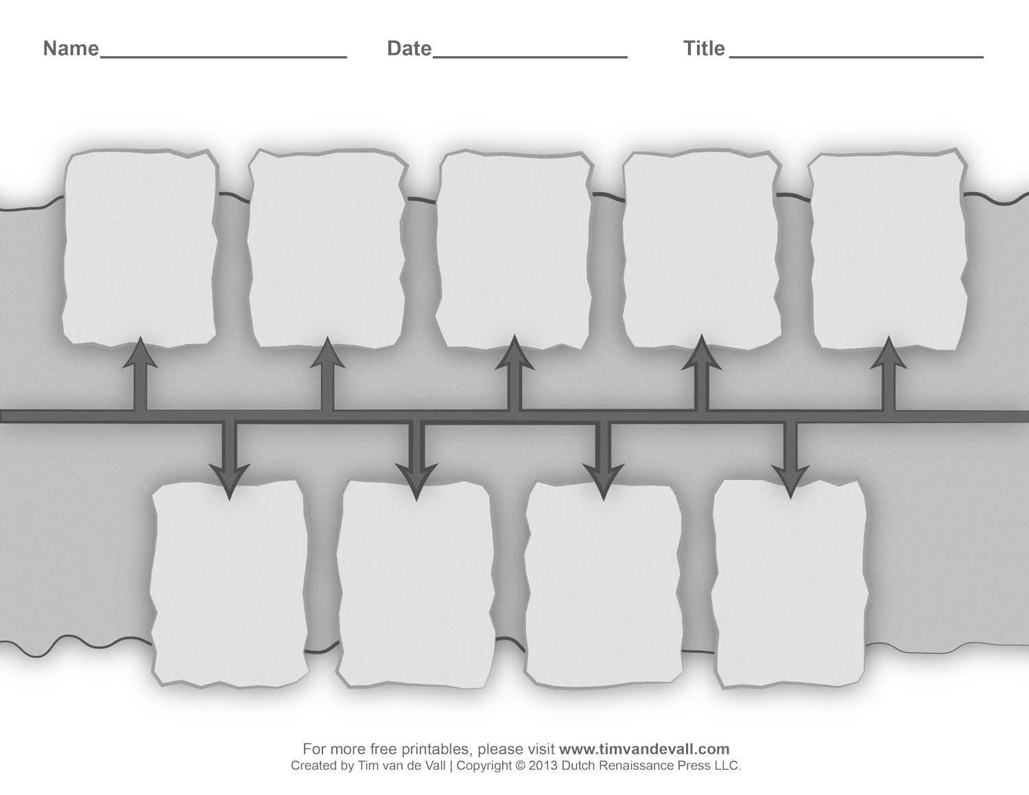 Backwards Timeline Template