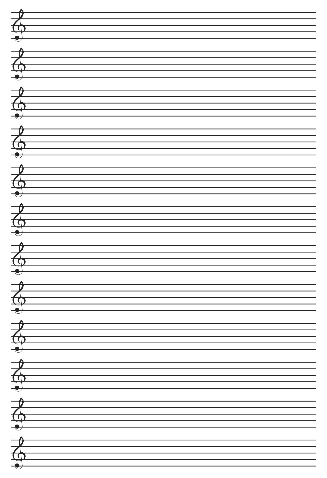 Music Note Template Printable