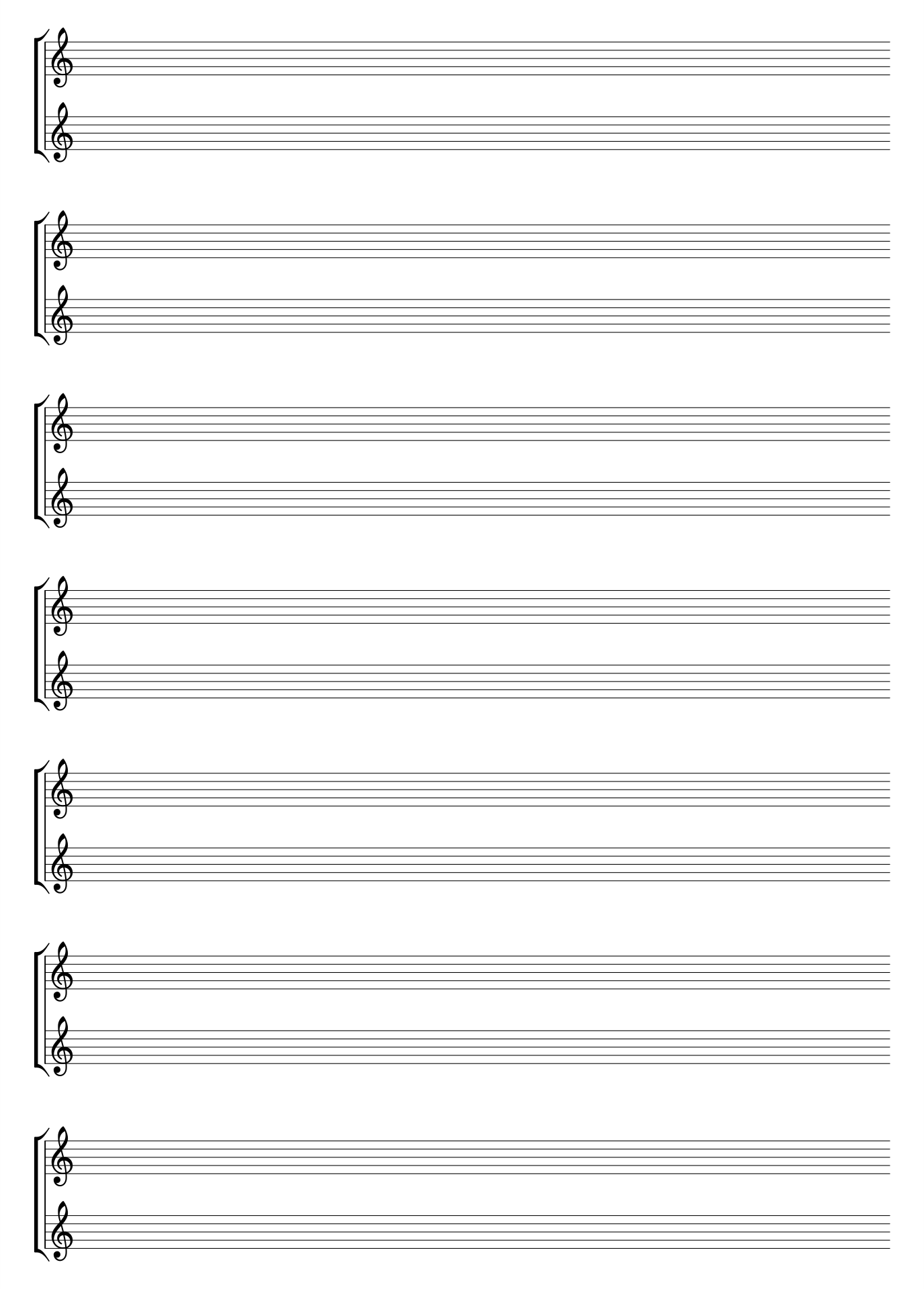 Printable Blank Music Sheets For Piano