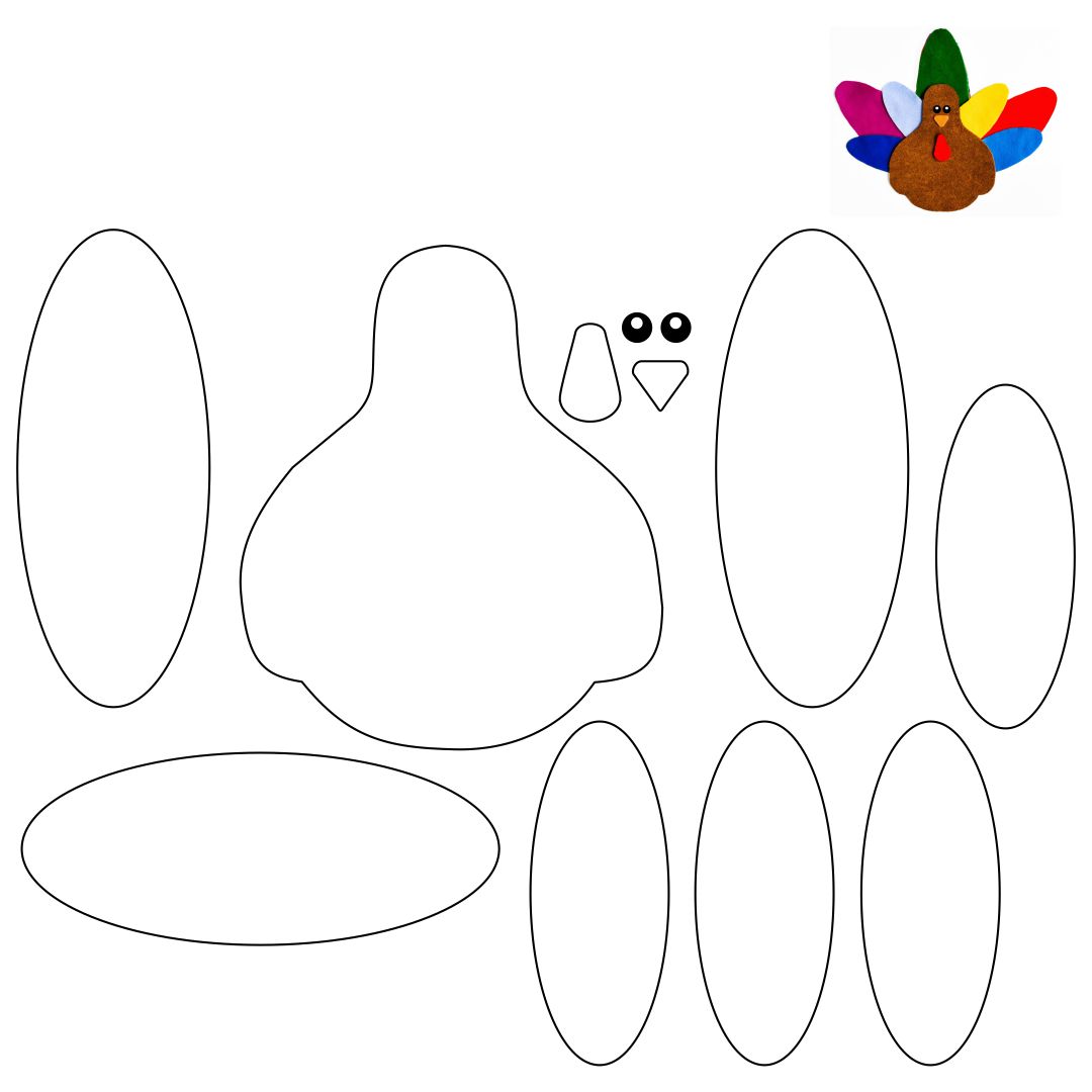 Turkey Printable Cutout