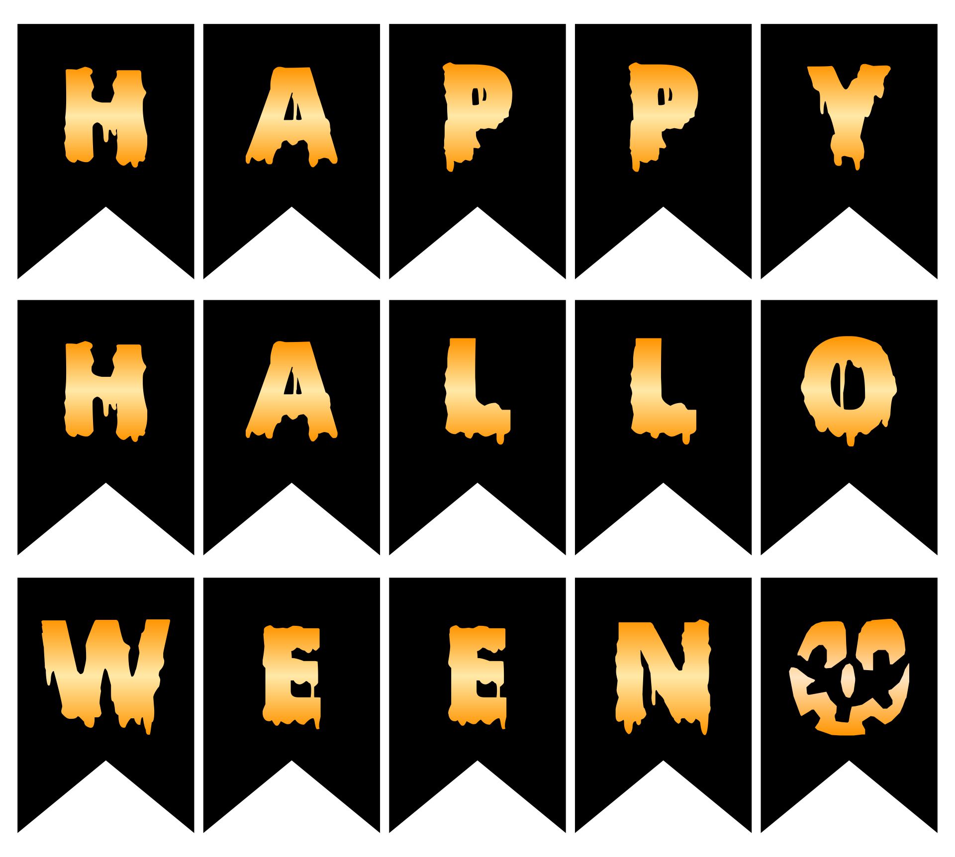 Printable Halloween Banner