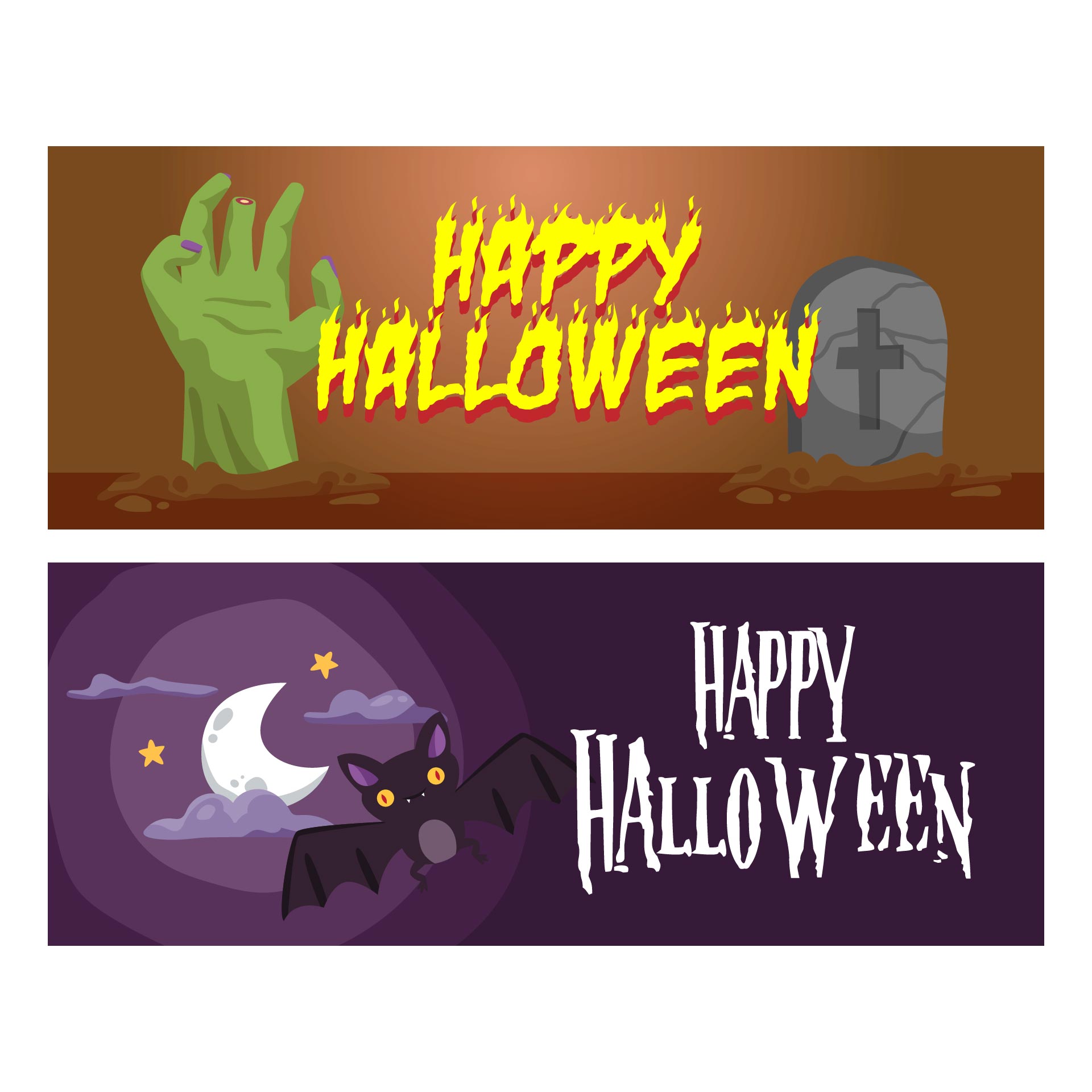 Free Printable Halloween Banner Templates