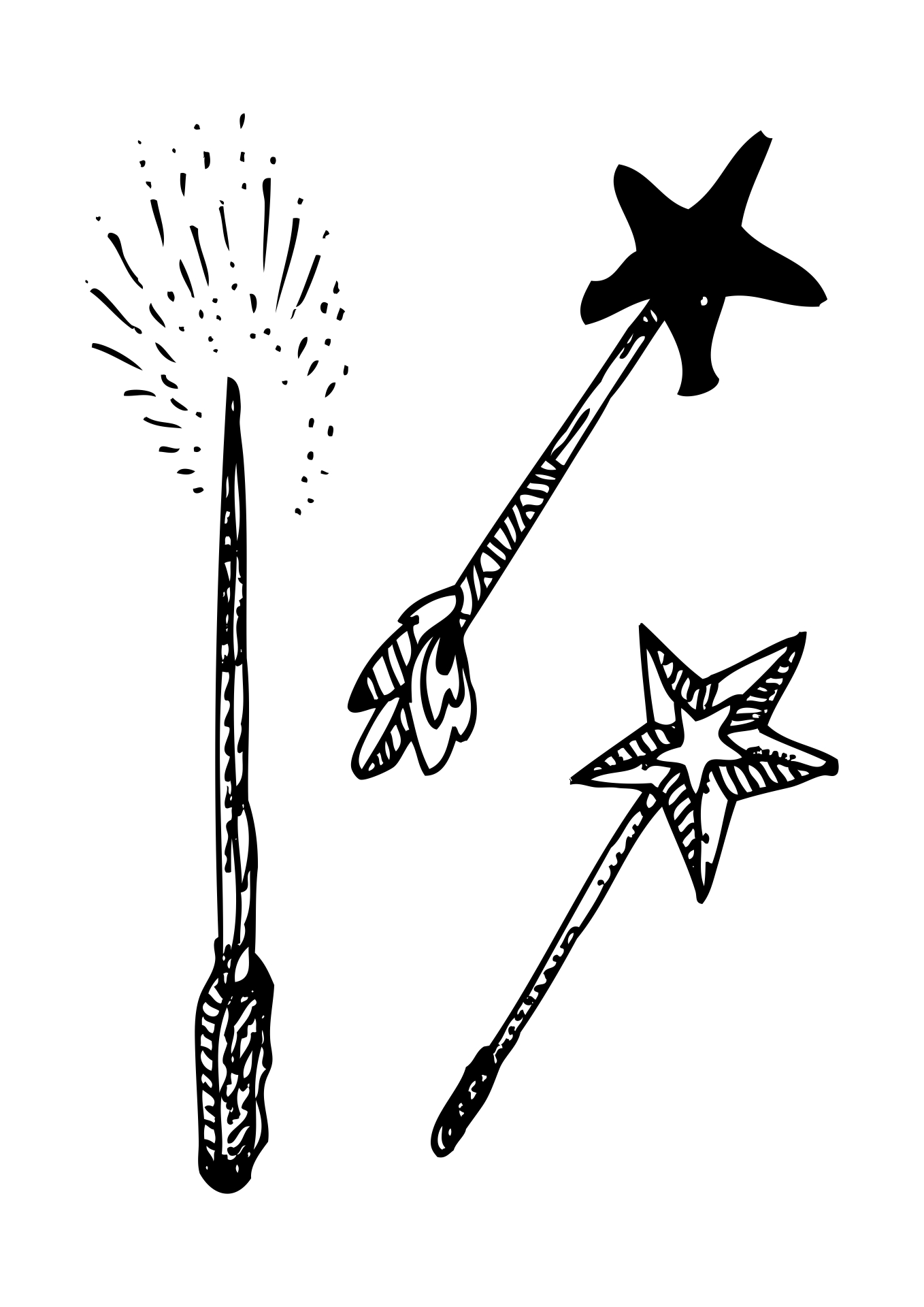 Printable Magic Wand Designs