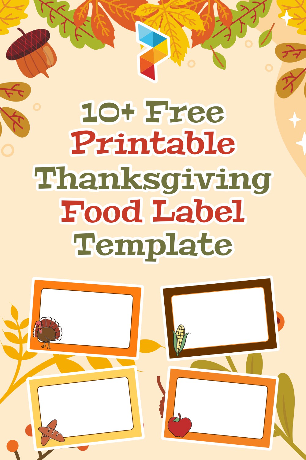 Thanksgiving  Food Label Template