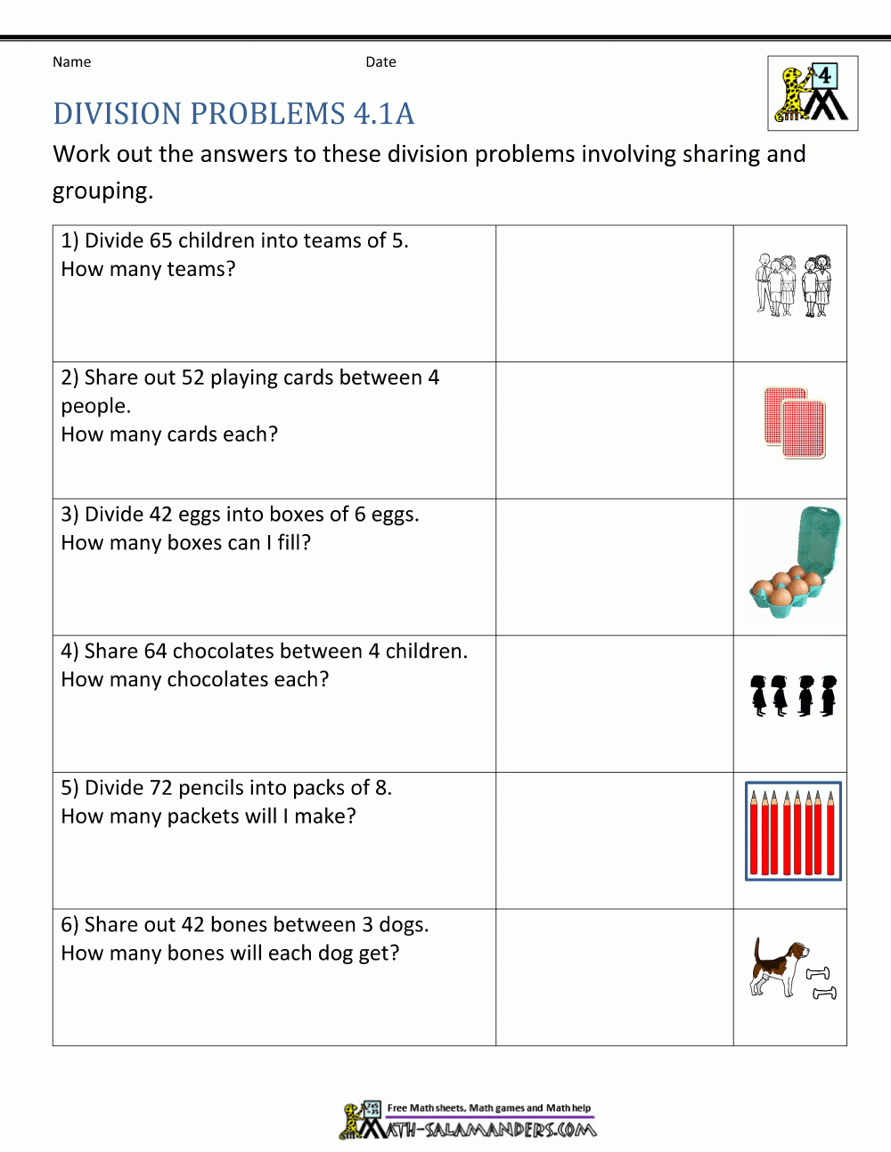 Printable Multiplication And Division Worksheets Grade 4 ...