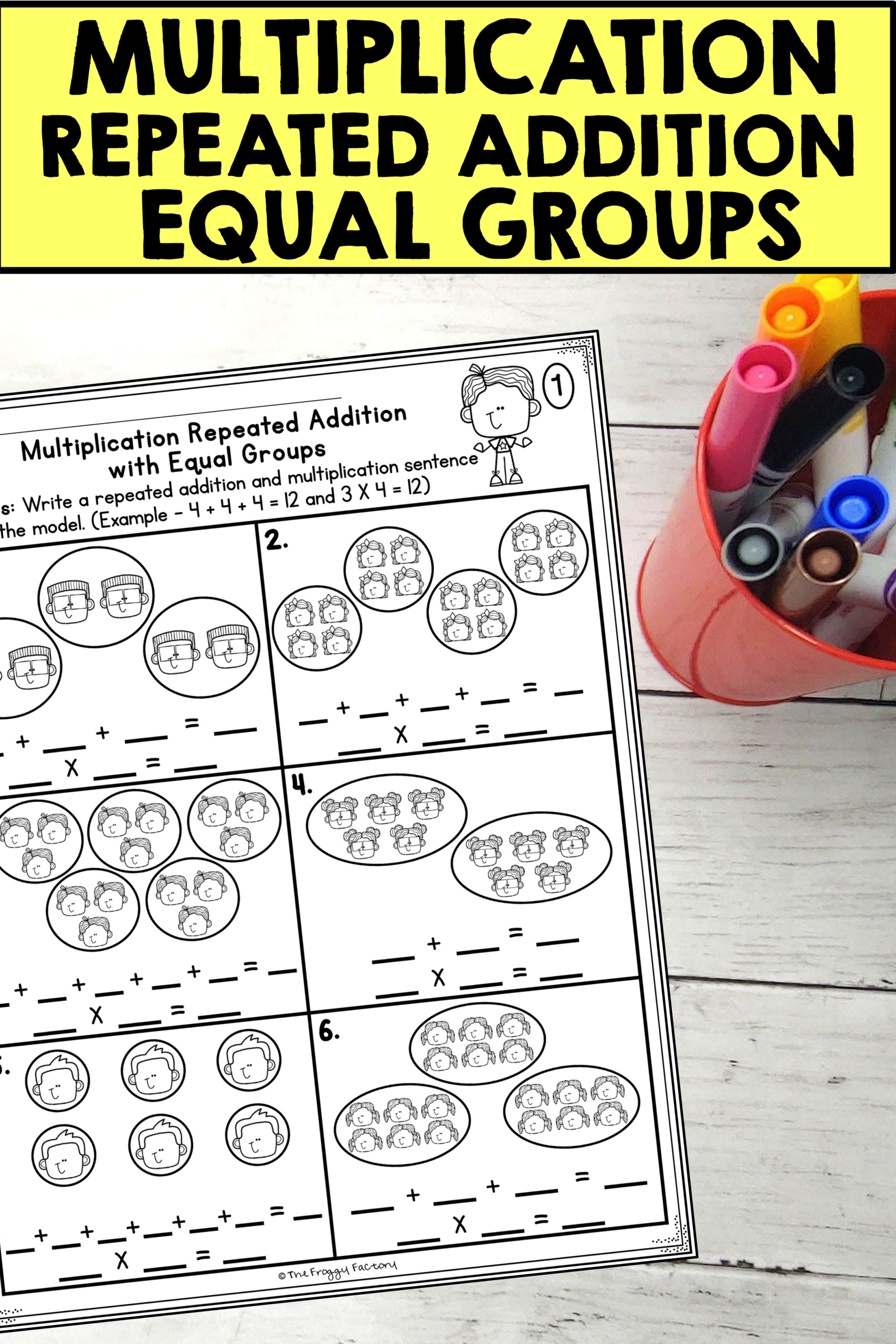 Multiplication Adding Equal Groups Worksheets