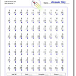 Multiplication Worksheets: Two Minute Tests 80 And 100 within Printable 1 Minute Multiplication Drills