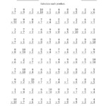 The Multiplying Doubles From 1 To 10 With 100 Questions Per with Printable 1 Minute Multiplication Drills