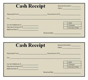 Receipt Templates | Free Word Templates