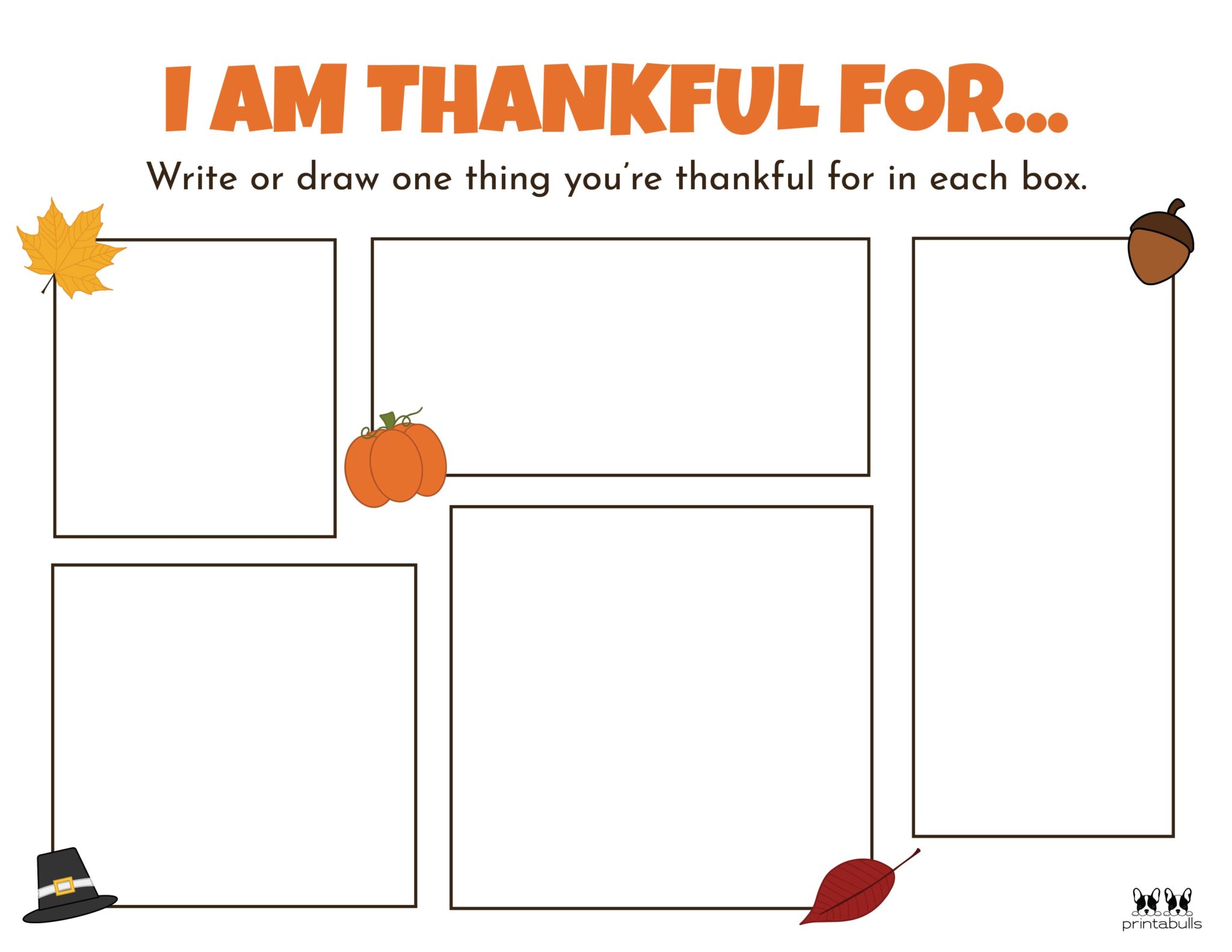 I Am Thankful For Printables