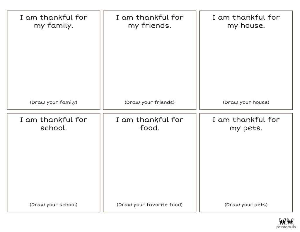 I Am Thankful For Printables