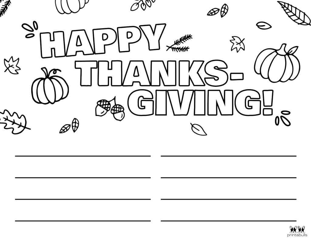 I AM Thankful Printable Worksheets