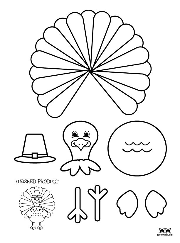 Printable Turkey Craft Template