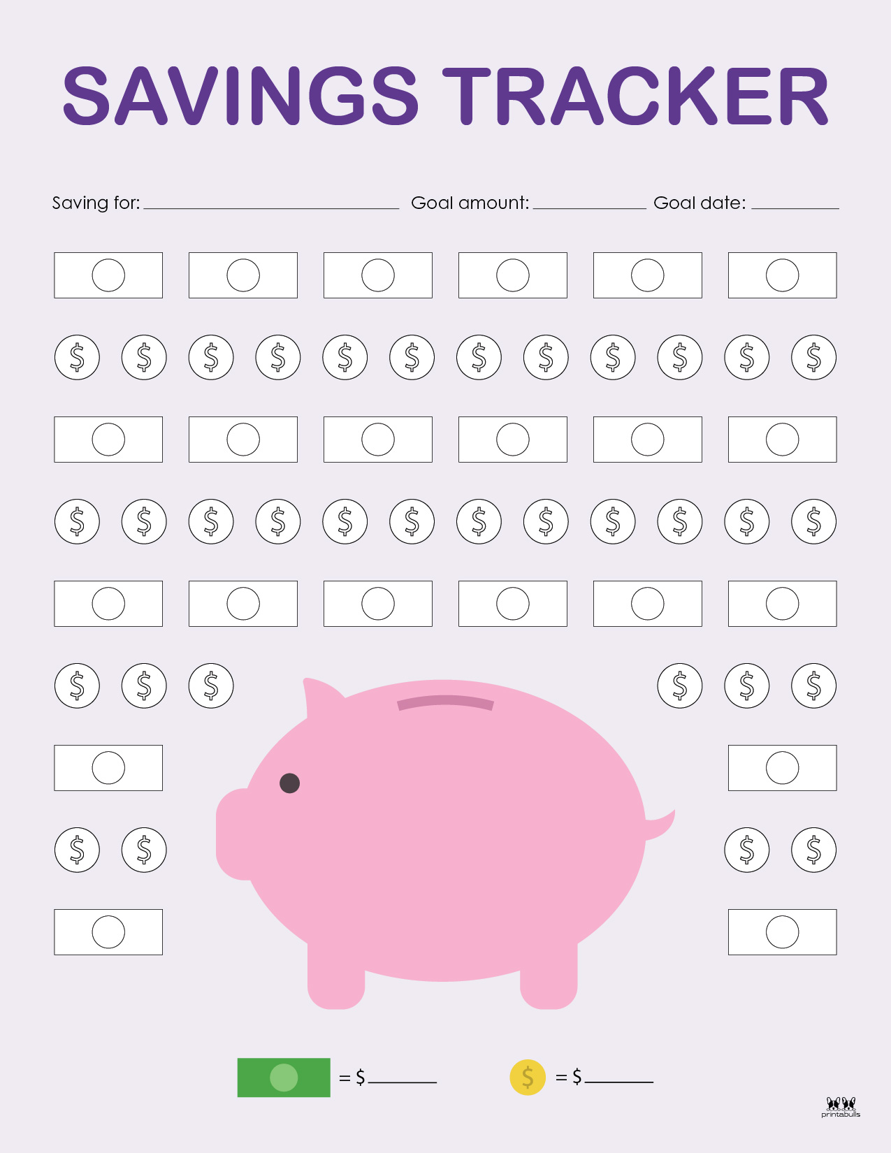 Savings Tracker Printable PDF