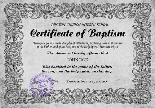 Online Baptism Certificate - prntbl.concejomunicipaldechinu.gov.co