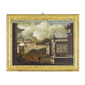 Painting Depicting “architectural Capriccio”