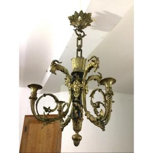 Gilt Bronze Chandelier 