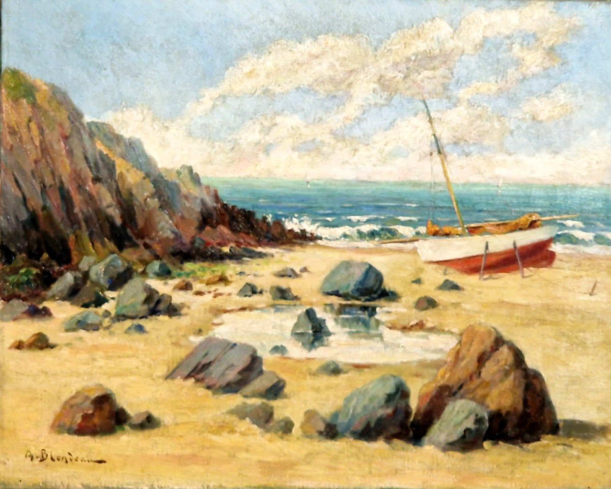 Plage Méditerranéene Par Alfred Justin Blondeau