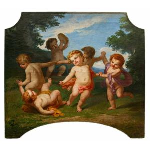 Angelo Monticelli (milan, 1778-1837), Attr., Dancing Puppies