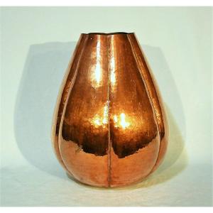 "art Deco" Copper Vase From Mugarits - Spain, Circa 1930