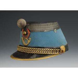 Shako d'Officier De Chasseurs à Cheval, Modèle 1874, Troisième République. 27994