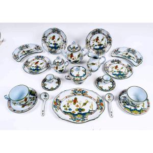 Christian Dior - Tete-a-tete Breakfast Set Faenza Italian Faience - 19 Pieces