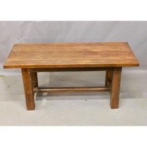 Brutalist Chestnut Table 